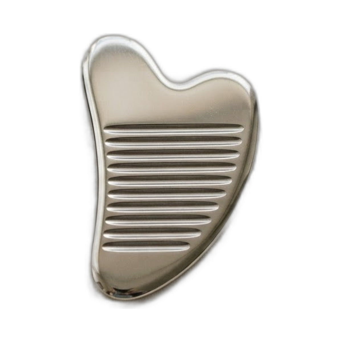 Grooovie mirror-polished stainless steel gua sha tool